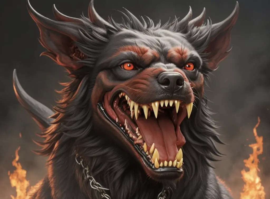 What kind of dog is the hellhound in good omens